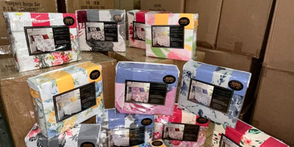 Juego de sabanas de 6 piezas 85 gs. Medida King doble plaza. Sábana con elástico 195*200 cm. Sábana lisa 255*270 cm. 4 fundas de 50*100 cm. VARIOS ESTILOS