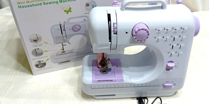 Máquina de coser HAUSEHOLD modelo SM-505A 12 tipos de costura distintos con pedal