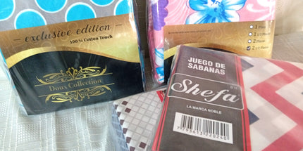 Sábans SHEFA de 2 plazas y media. Suave de CALIDAD. Estampada. Económicas.