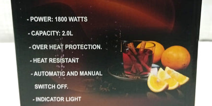 Pava Eléctrica Kunssen de 2 litros 1800Watt