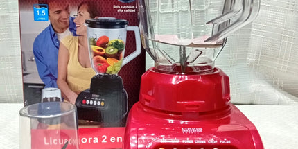 Batidora Cosmos de 1.5 litros, 400Watt, jarra de plástico con jarra para molinillo