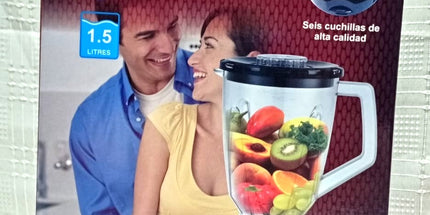 Batidora Cosmos de 1.5 litros, 400Watt, jarra de plástico con jarra para molinillo