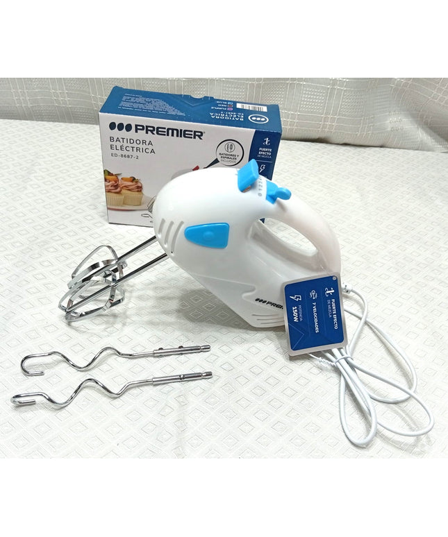 Batidora manual PREMIER 150 watt 7 velocides