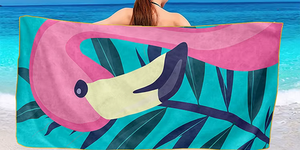 Toalla de playa de microfibra de alta calidad 140 cm x 70 cm. Diseño a prueba de arena de secado rápido.