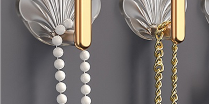 Gancho ligero y lujoso multifuncional sin rastro y sin perforaciones adecuado para puertas de entrada de pared de baño de cocina