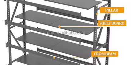 Estanteria RACK reforzada para negocios y depositos dimensiones 2mt alto x 2mt largo x 60 cm de profundidad, ensamblable