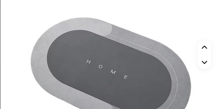 Alfombra de terciopelo de cristal absorbente de secado rápido