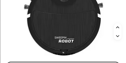 Robot aspirador de barrido recargable UBS inalambrico 1500 P, 3 en 1 , 23,5 x 5,5 cm