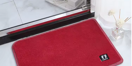 Alfombra de poliester gruesa 60 cm *40 cm de baño antideslizante absorvente