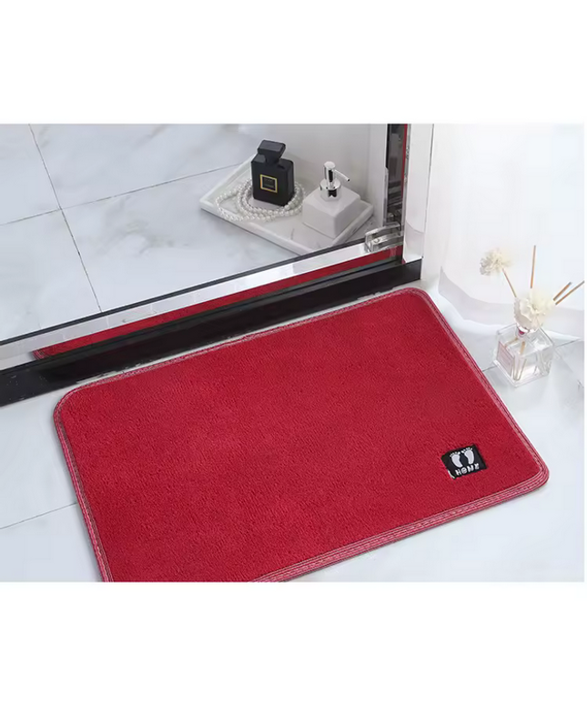 Alfombra de poliester gruesa 60 cm *40 cm de baño antideslizante absorvente