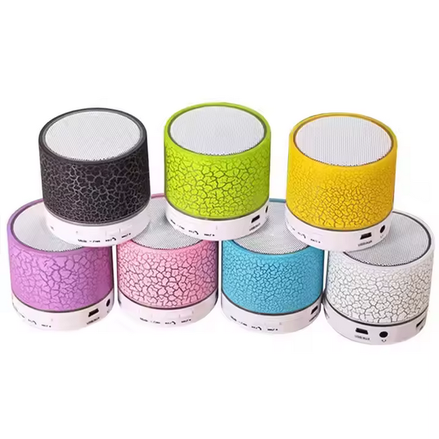 Mini altavoz inalámbrico portátil USB LED caja de música de sonido estéreo para fiesta Radio REPRODUCTOR DE Audio micrófono de carga USB