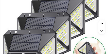 Lampara Solar de pared exterior Helius ahorro de energía impermeable seguridad 3 modos con Sensor de movimiento