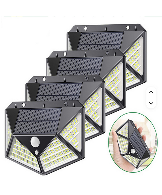 Lampara Solar de pared exterior Helius ahorro de energía impermeable seguridad 3 modos con Sensor de movimiento