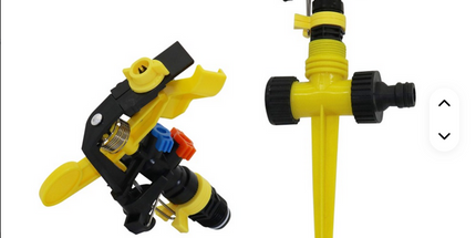 Aspersores de chorro giratorios de 360 grados, boquillas basculantes de doble salida, rociadores de riego para agricultura o jardín de. Rosca macho de 12. Alcance hasta 12 metros. Ver especificaciones tecnicas una de las imágenes