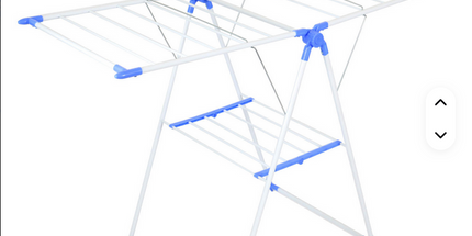 Tendedero de ropa plegable de acero inoxidable con articulaciones en plastico resisitente a de estar de metal