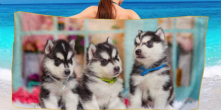 Toalla de playa de microfibra de alta calidad 140 cm x 70 cm. Diseño a prueba de arena de secado rápido.