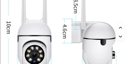 Cámara WiFi A7 antena dual 1080P HD 360° cámara de seguridad inalámbrica PTZ para exterior y hogar con visión nocturna