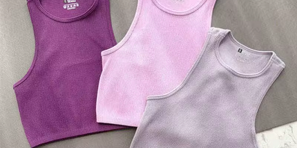 Musculosa femenina, camiseta sin mangas, ropa de calle sin costuras, tejido elástico, sin mangas, informal