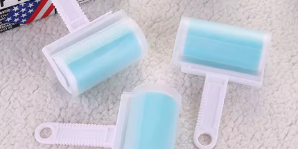 Rodillo manual de gel adhesivo, lavable, para mascotas, para pelusa, para limpieza del hogar, suelo, sofá, alfombra, herramienta de eliminación de polvo