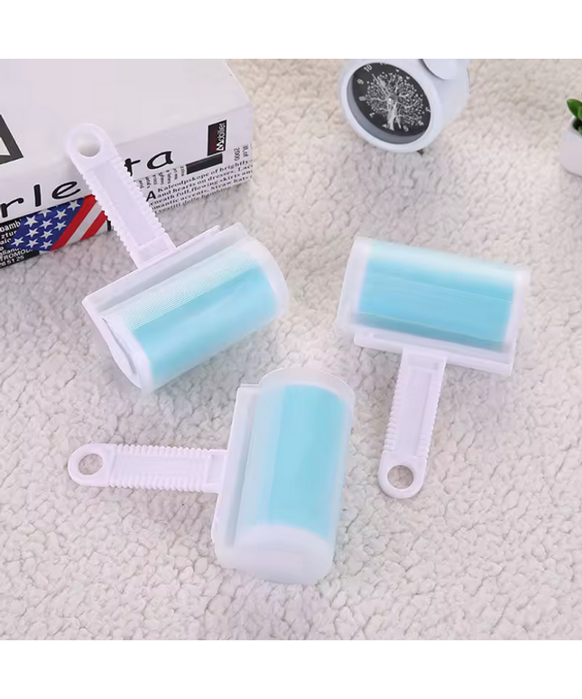 Rodillo manual de gel adhesivo, lavable, para mascotas, para pelusa, para limpieza del hogar, suelo, sofá, alfombra, herramienta de eliminación de polvo