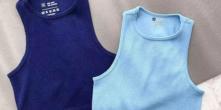 Musculosa femenina, camiseta sin mangas, ropa de calle sin costuras, tejido elástico, sin mangas, informal