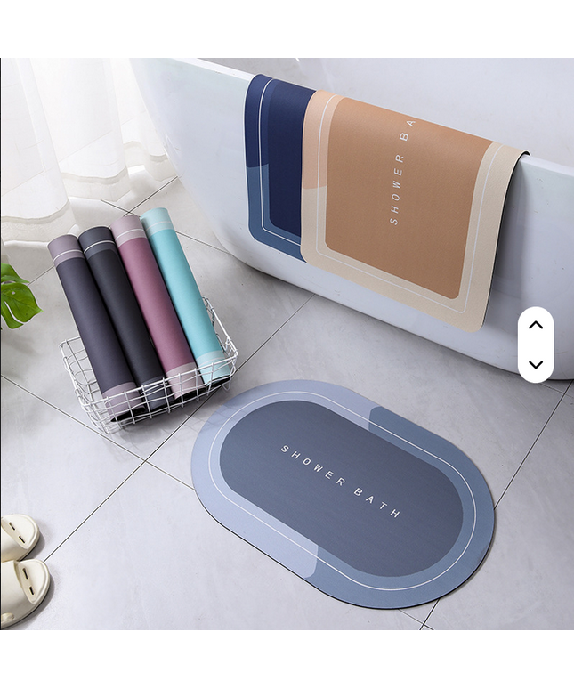 Alfombra de terciopelo de cristal absorbente de secado rápido