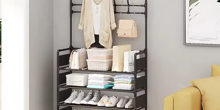 Estantería multicapa para zapatos y sombreros, multifuncional para el hogar ideal para dormitorios