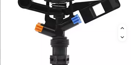 Aspersor giratorio automático de rosca macho de 12 pulgadas, aspersor de riego de jardín o  agrícola