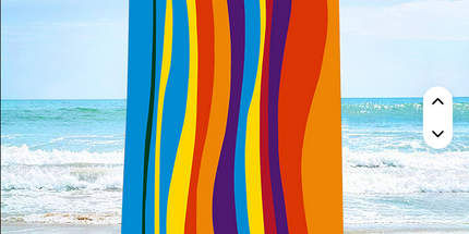 Toalla de playa de microfibra de alta calidad 140 cm x 70 cm. Diseño a prueba de arena de secado rápido.