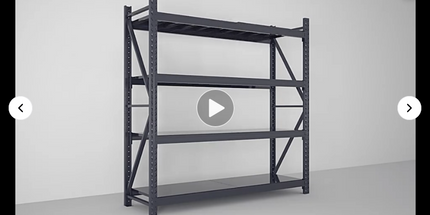 Estanteria RACK reforzada para negocios y depositos dimensiones 2mt alto x 2mt largo x 60 cm de profundidad, ensamblable