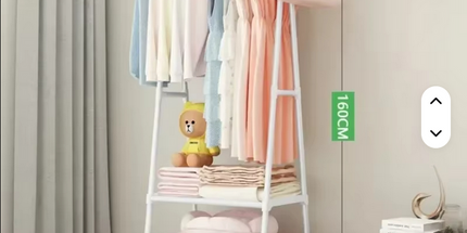 Perchero Simple para colgar ropa, colgador de ropa móvil para dormitorio con rueda