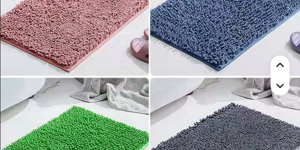 Alfombra gruesa y absorbente, felpudo para baño o sala de estar
