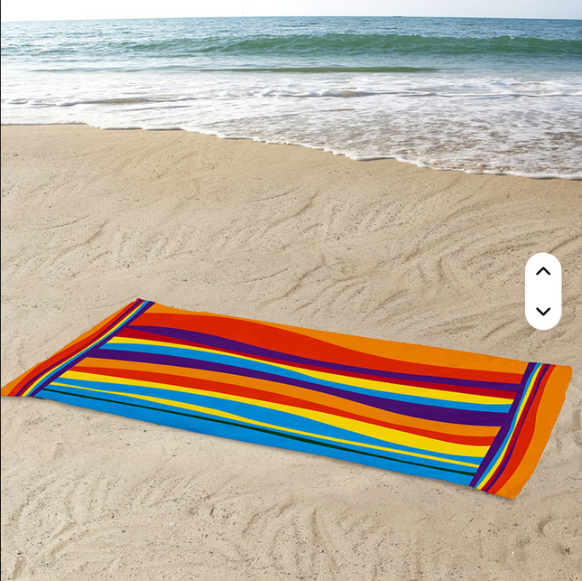 Toalla de playa de microfibra de alta calidad 140 cm x 70 cm. Diseño a prueba de arena de secado rápido.