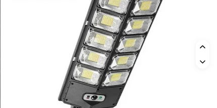 Lampara LED Solar con Sensor de movimiento impermeable 12000 lúmenes