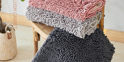 Alfombra gruesa y absorbente, felpudo para baño o sala de estar