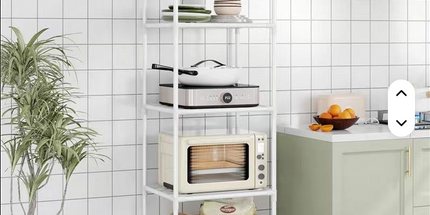 Estante de cocina o de uso general con ruedas alto y angosto