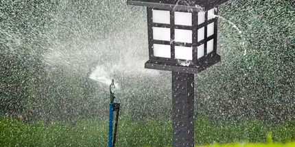 Lámpara de calle decorativa solar para exteriores, luz de suelo impermeable IP65 para paisaje de patio