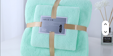 Juego de toallas de mano de baño de microfibra de gran oferta, absorbente suave 35*75 y 70*140 cm