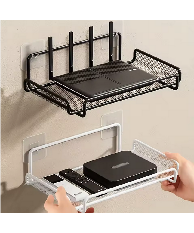Estante de Pared Acero Inoxidable sin Perforación Organizador Ahorrador de Espacio multiples usos