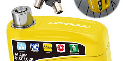 Candado Antirrobo Portátil Bicicleta de montaña Alarma de seguridad sin llave Candado de bicicleta Candado de scooter eléctrico Freno de disco Candado de bicicleta