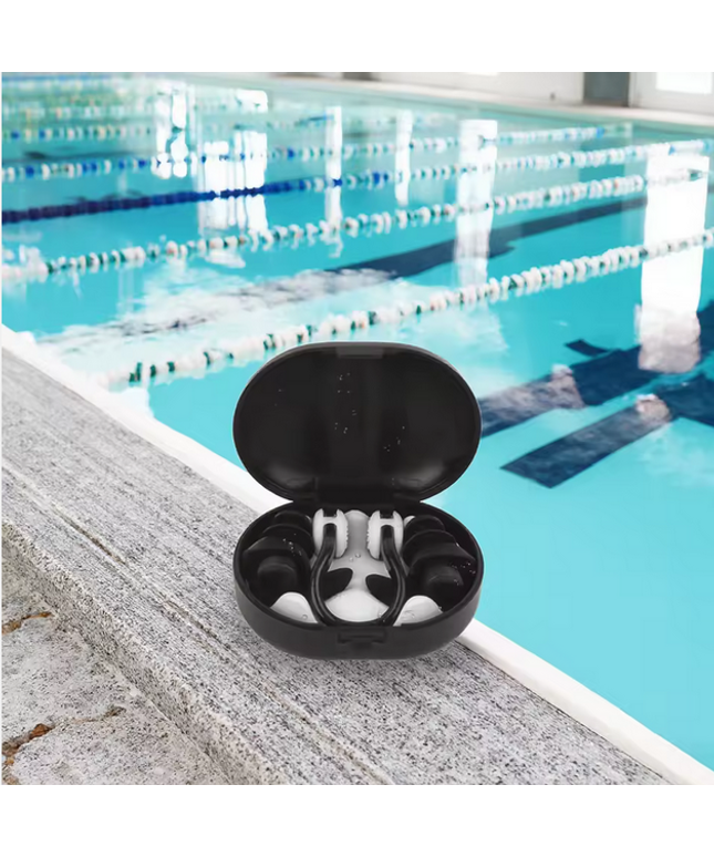 Tapones para los Oídos de Silicona Impermeables de Alta Calidad y Pinza Nasal para Adultos y Jóvenes