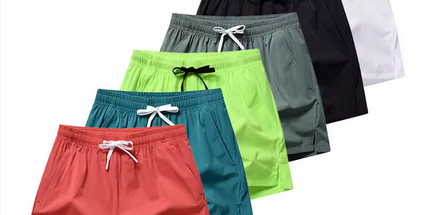 Pantalones Cortos Deportivos de Secado Rápido, Pantalones Cortos Deportivos con Bolsillos