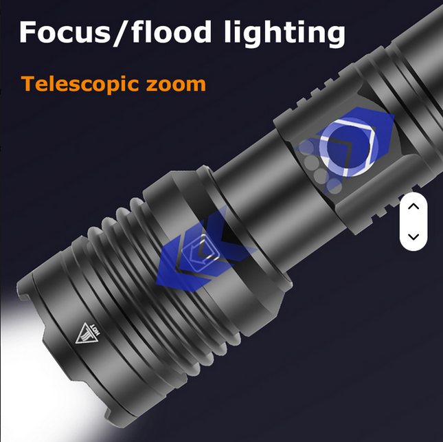 Linterna Helius telescopica de alta potencia P50 10000 lúmenes recargable portátil linterna táctica