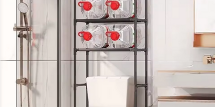 Estante de almacenamiento de pie para el baño de varios pisos