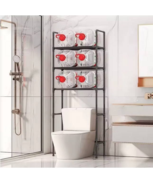 Estante de almacenamiento de pie para el baño de varios pisos