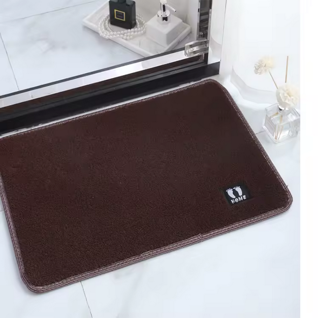 Alfombra de poliester gruesa 60 cm *40 cm de baño antideslizante absorvente