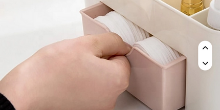 Cajón caja de almacenamiento de cosméticos caja de almacenamiento de brochas de maquillaje joyería de escritorio cuidado de la piel lápiz labial máscara compartimento caja de tocador