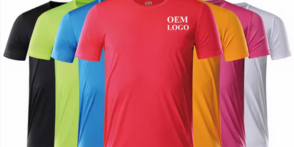 Camiseta Deportiva Transpirable 100% Poliéster, Camiseta Unisex Lisa