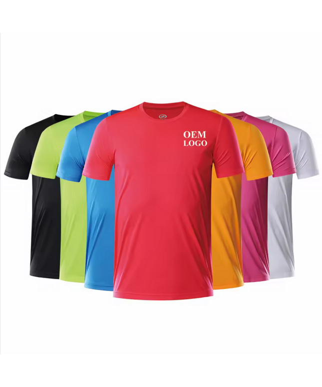 Camiseta Deportiva Transpirable 100% Poliéster, Camiseta Unisex Lisa