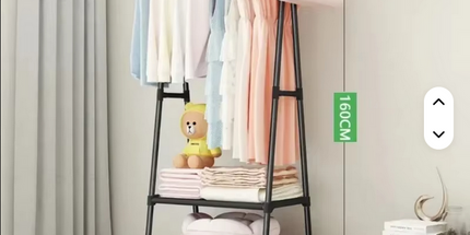 Perchero Simple para colgar ropa, colgador de ropa móvil para dormitorio con rueda
